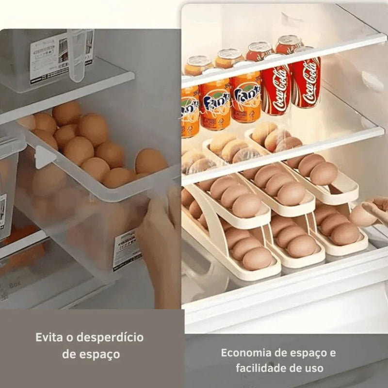 Porta Ovos de Rolagem Automática (COMPRE 2 LEVE 3)